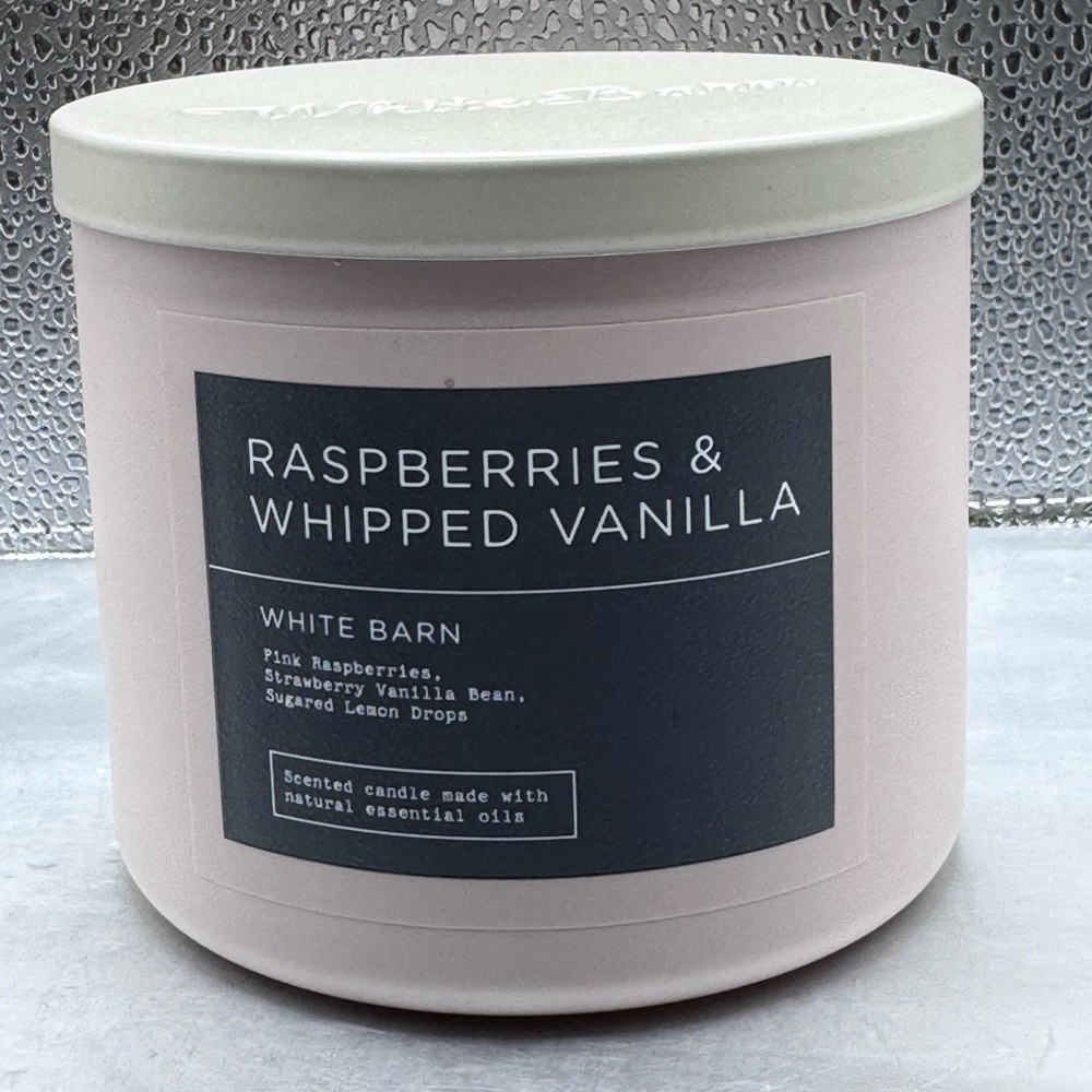 Bath & Body Works Raspberries & Whipped Vanilla 3 Wick Candle